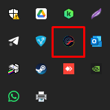 Programa WhatsApp Sign minimizado enquanto o WhatsApp é usado normalmente